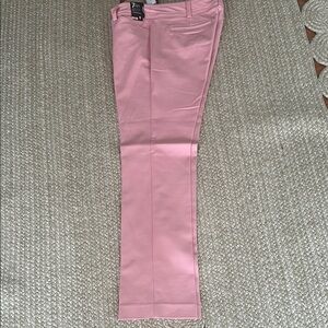 New York & Company Pink Straight Leg Trousers